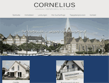 Tablet Screenshot of cornelius-immobilien.com